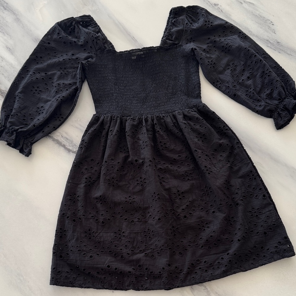 NWOT REBELLION AGAIN Chic Black Lace Formal Dress